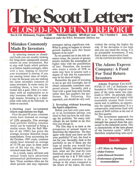 The Scott Letter, June 1988
